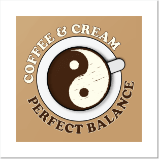 Yin Yang Coffee and Cream Posters and Art